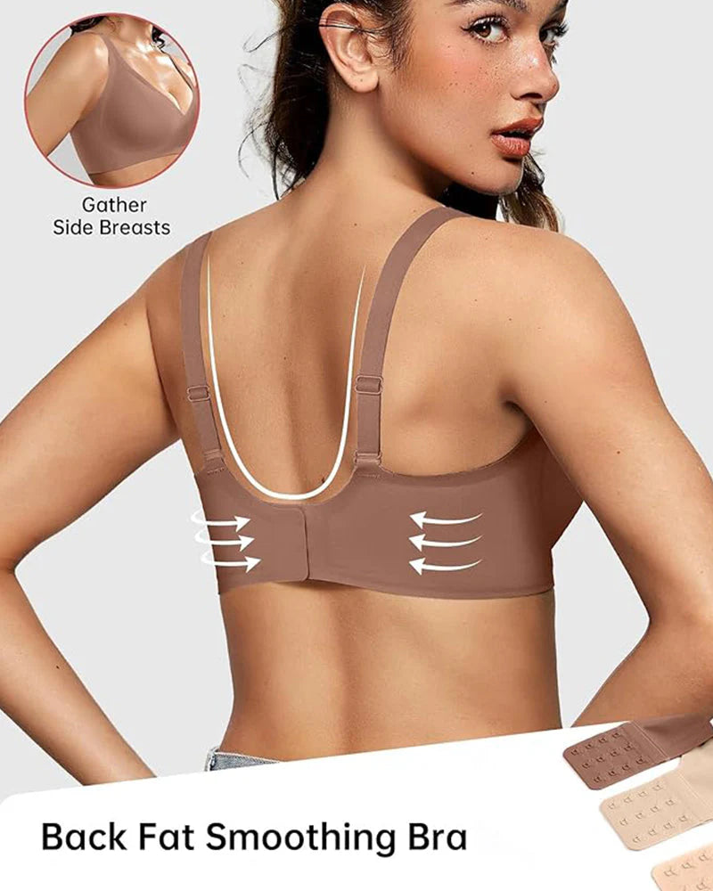 Deep V Sculpt Bra – Seamless & Wireless Lift