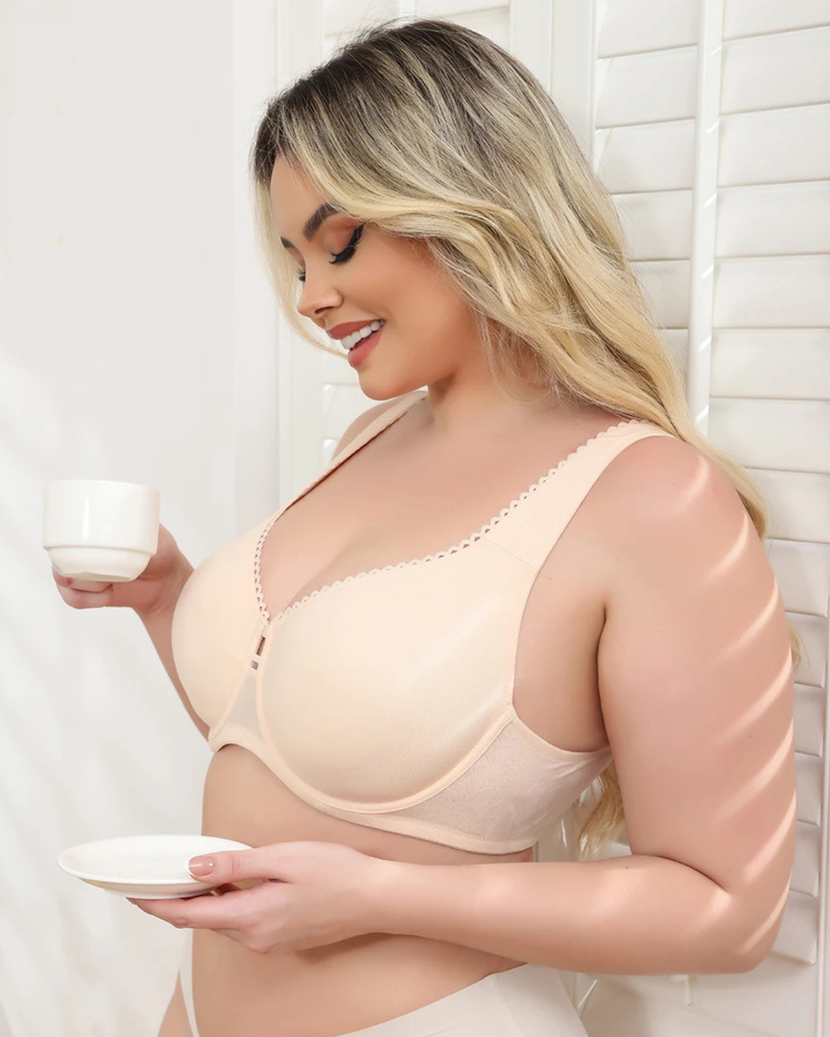 Lace Minimizer Bra – Full Coverage & Natural Support