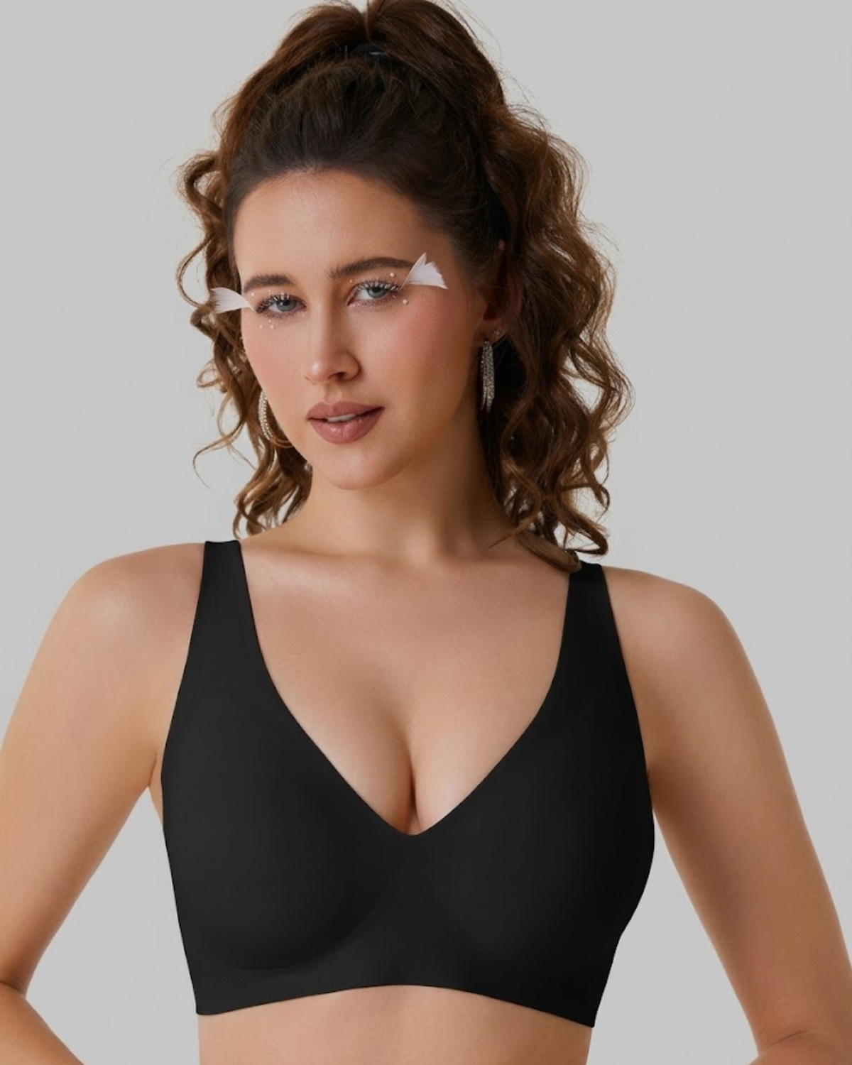 Deep V Sculpt Bra – Seamless & Wireless Lift