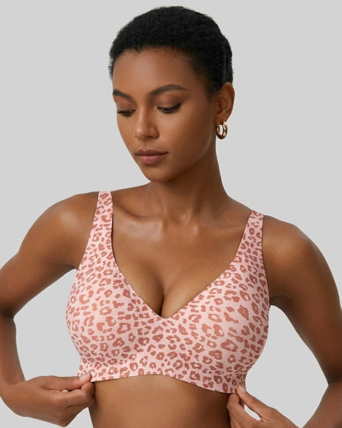 Leopard Sculpt Bra – Seamless & Wireless