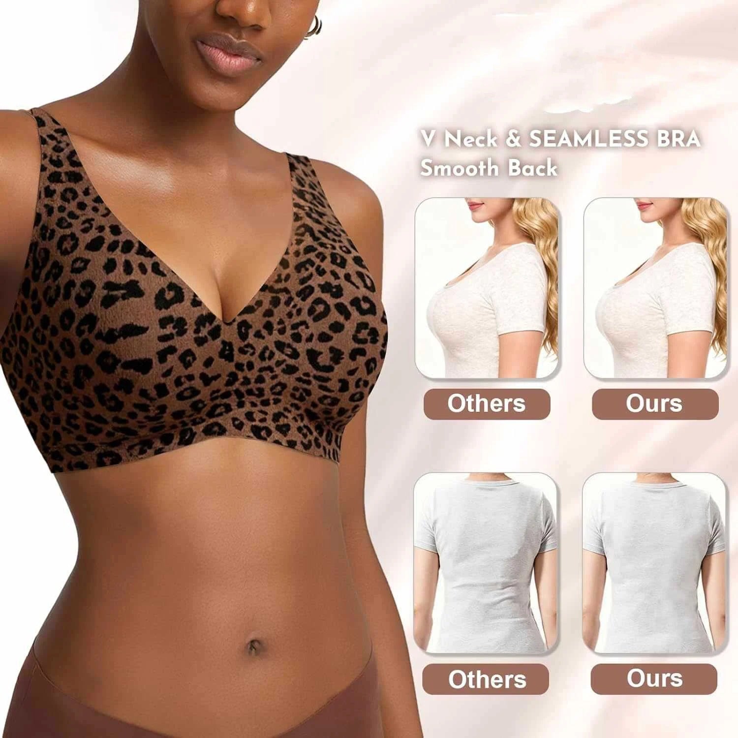 Leopard Sculpt Bra – Seamless & Wireless
