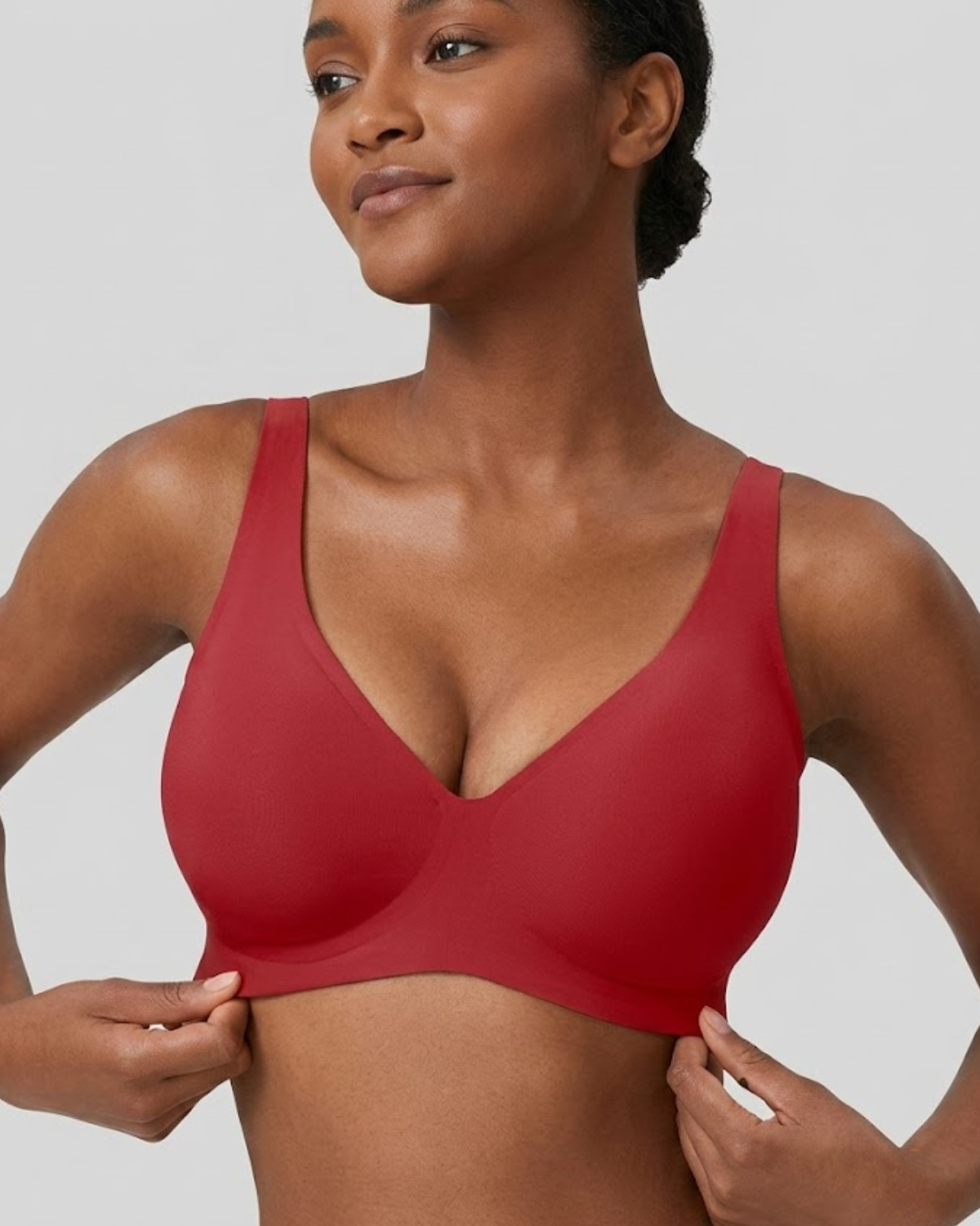 Deep V Sculpt Bra – Seamless & Wireless Lift