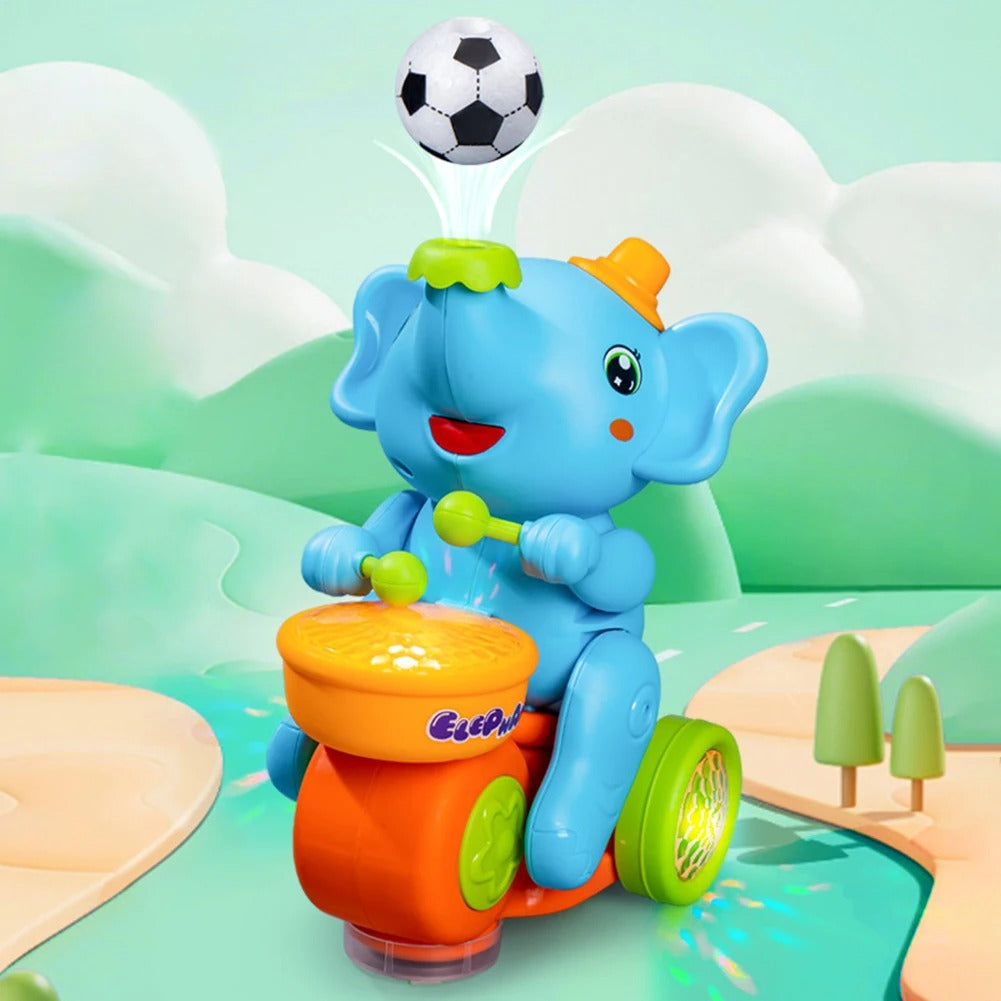 PLAYFUL ELEPHANT WITH FLOATING BALL