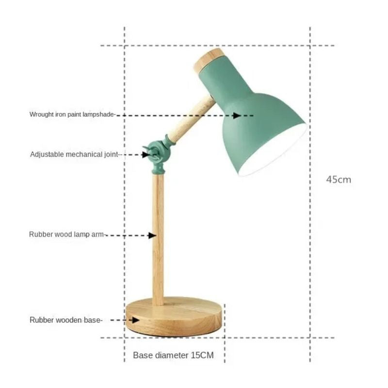 NORDIC STYLE FOLDING WOODEN TABLE LAMP
