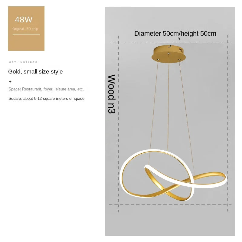 INFINITY LED PENDANT LIGHT – MODERN SCULPTURAL DESIGN