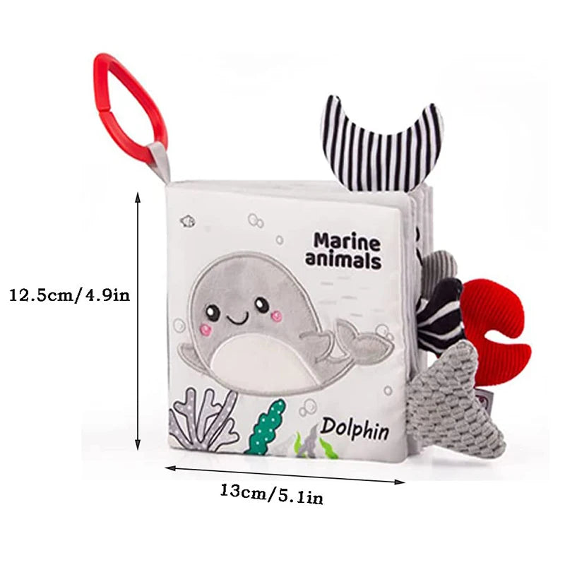 BABY CLOTH CRINKLE BOOK - JUNGLE ANIMALS