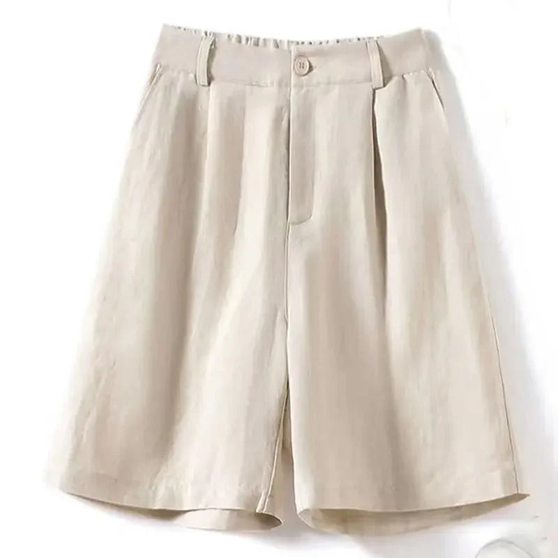 WOMEN'S LINEN SHORTS - LIGHTWEIGHT AND COMFORTABLE