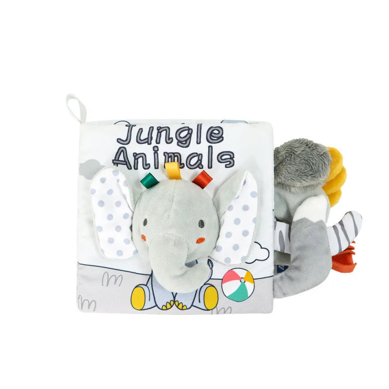 BABY CLOTH CRINKLE BOOK - JUNGLE ANIMALS