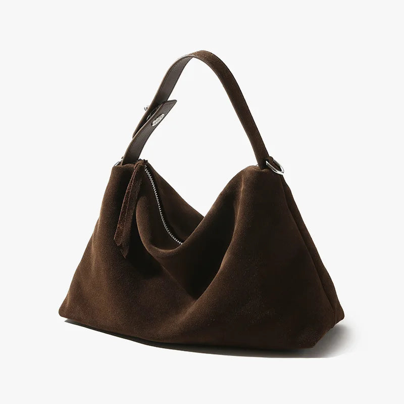 LUMIÈRE SUEDE SHOULDER BAG