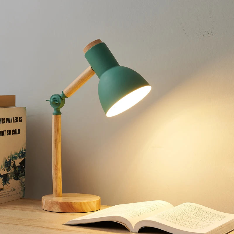 NORDIC STYLE FOLDING WOODEN TABLE LAMP