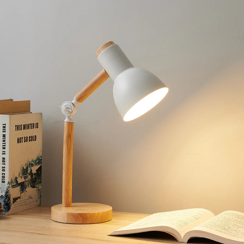 NORDIC STYLE FOLDING WOODEN TABLE LAMP