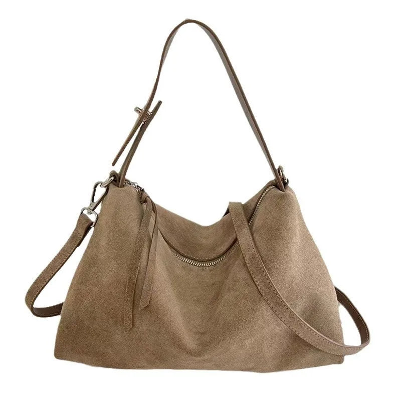 LUMIÈRE SUEDE SHOULDER BAG