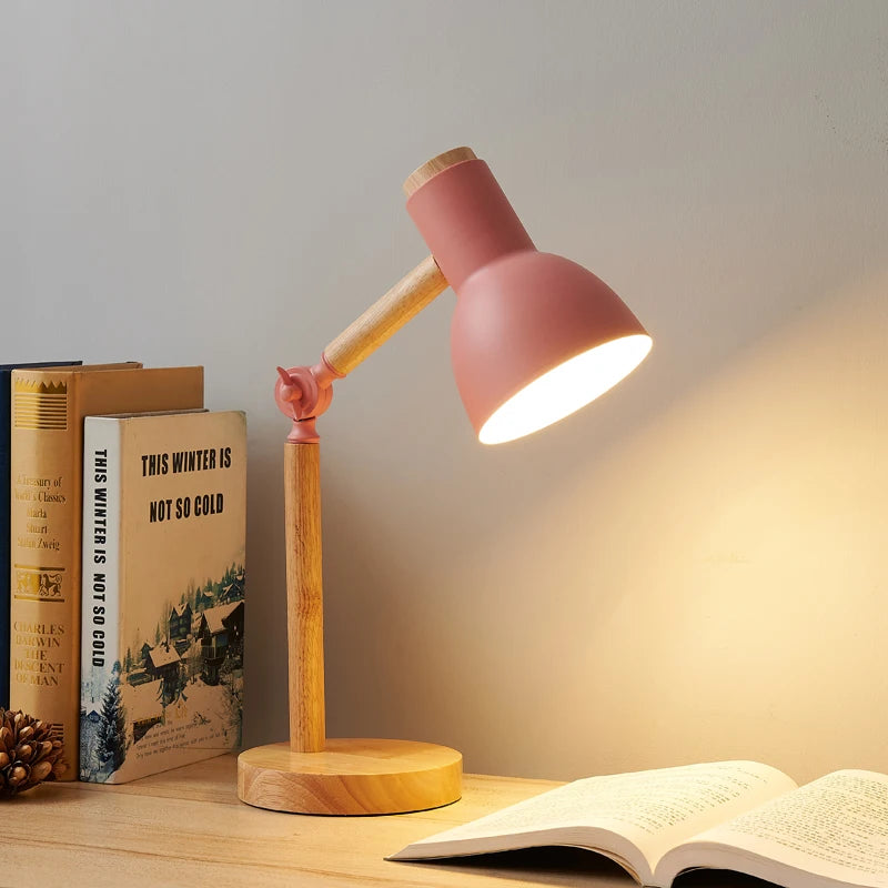 NORDIC STYLE FOLDING WOODEN TABLE LAMP