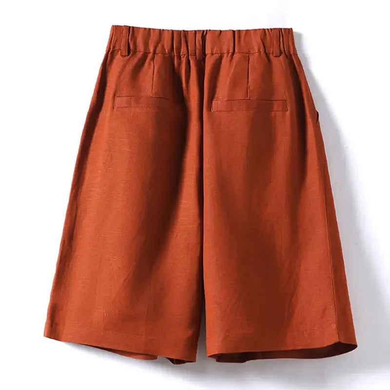 WOMEN'S LINEN SHORTS - LIGHTWEIGHT AND COMFORTABLE
