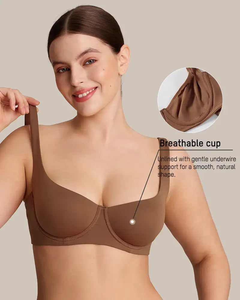 Balconette Support Bra – Seamless & Unlined