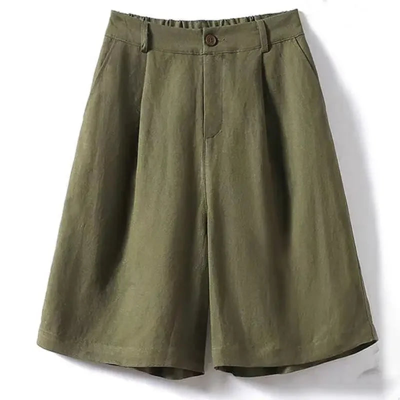 WOMEN'S LINEN SHORTS - LIGHTWEIGHT AND COMFORTABLE