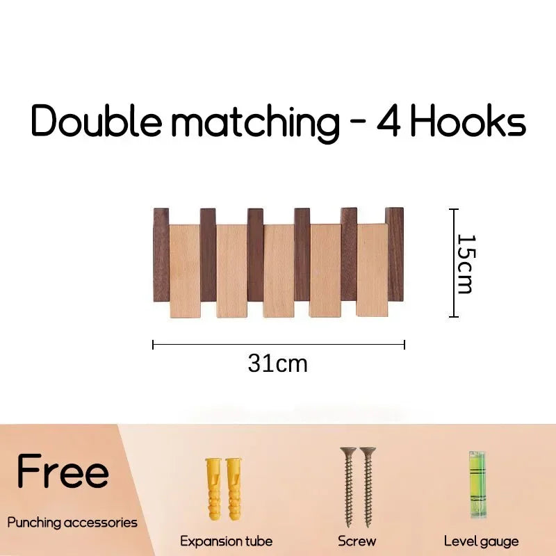 MAGNETIC PIANO WALL HOOK – NORDIC DESIGN IN SOLID WOOD