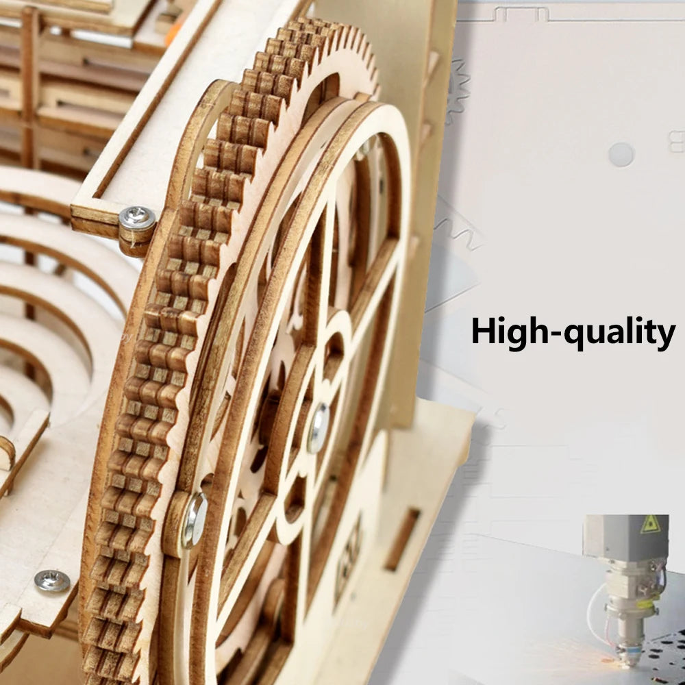 WOODRUN - 3D WOODEN MARBLE RUN PUZZLE