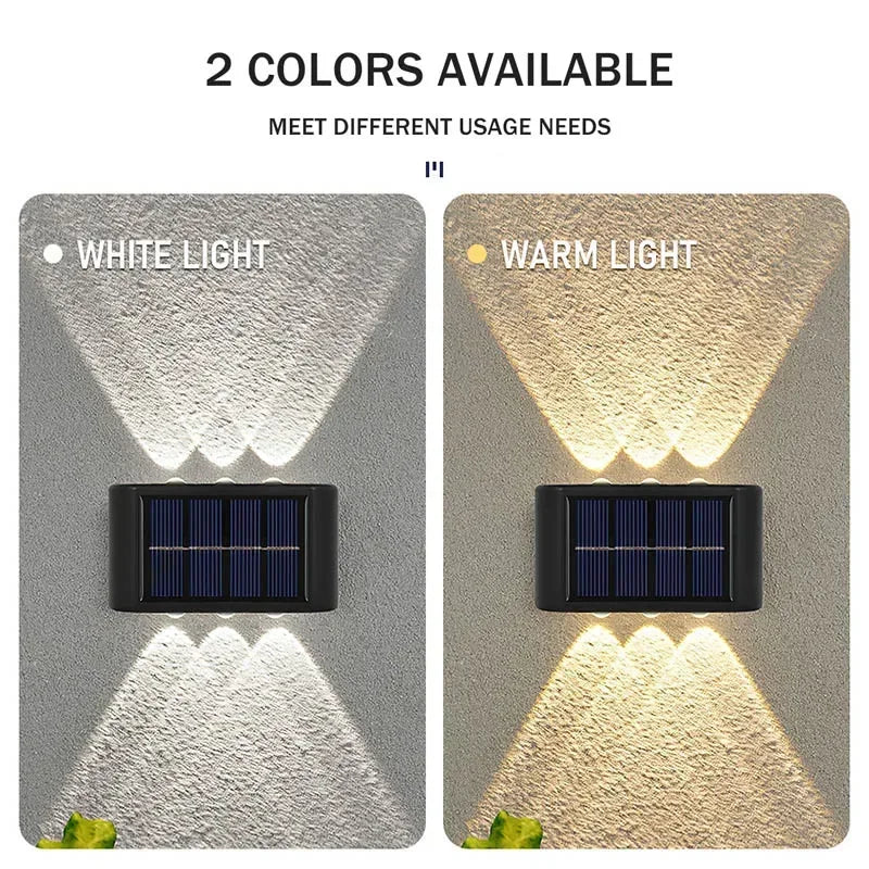 WATERPROOF OUTDOOR LED SOLAR WALL LIGHT
