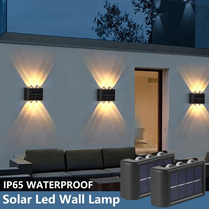 WATERPROOF OUTDOOR LED SOLAR WALL LIGHT
