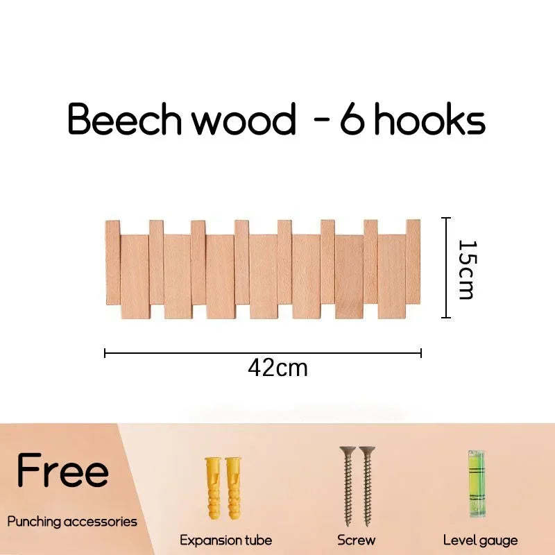 MAGNETIC PIANO WALL HOOK – NORDIC DESIGN IN SOLID WOOD