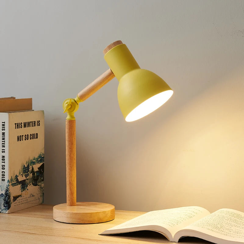 NORDIC STYLE FOLDING WOODEN TABLE LAMP