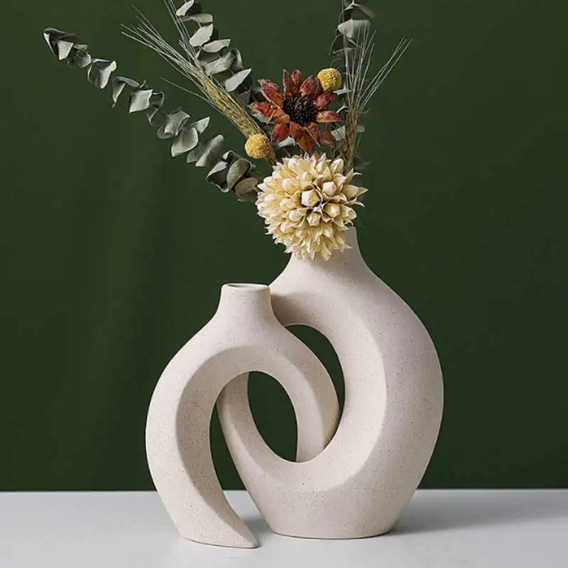 CERAMIC DECORATIVE SCULPTURE SET – SCANDINAVIAN & MINIMALIST STYLE