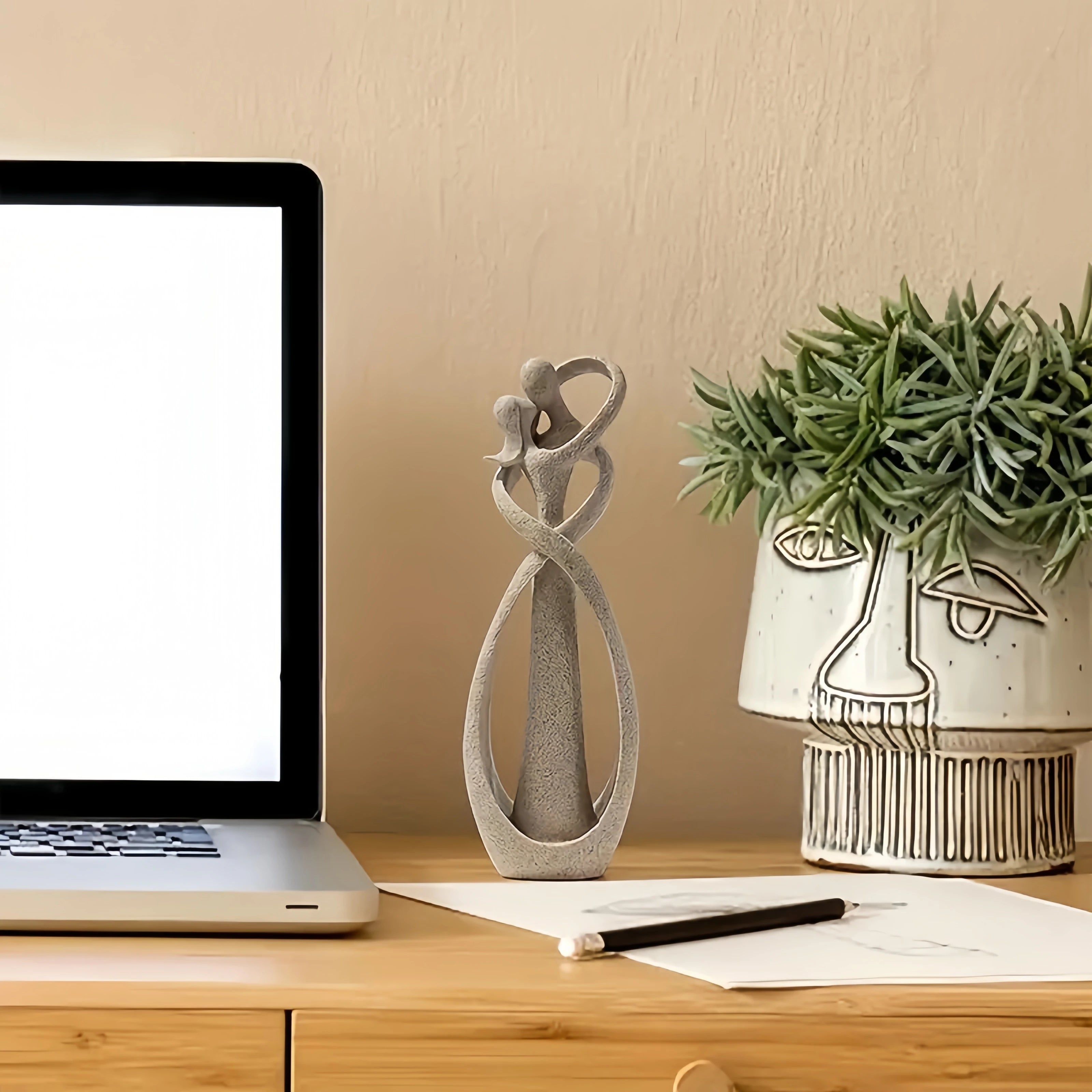 ETERNAL LOVE SCULPTURE – MINIMALIST ABSTRACT ART