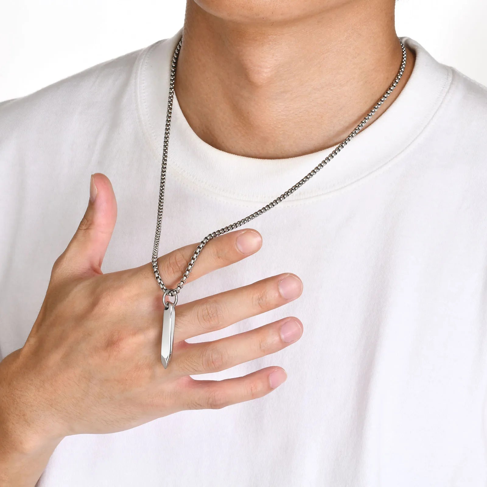 3D MEN'S CHAIN - STAINLESS STEEL