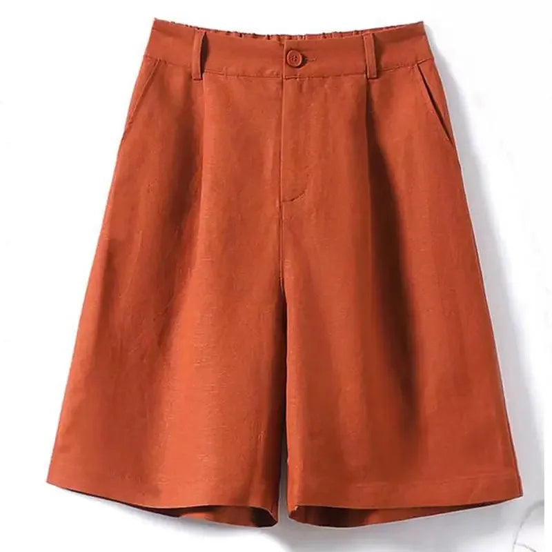 WOMEN'S LINEN SHORTS - LIGHTWEIGHT AND COMFORTABLE
