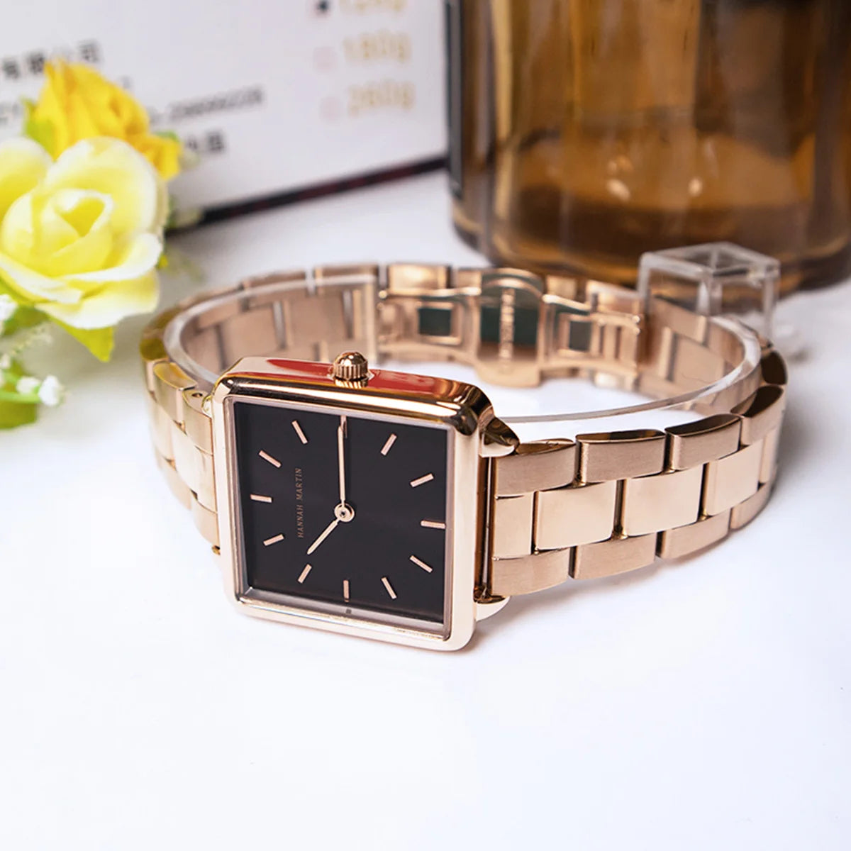 WOMEN'S SQUARE ELEGANCE WATCH 28mm