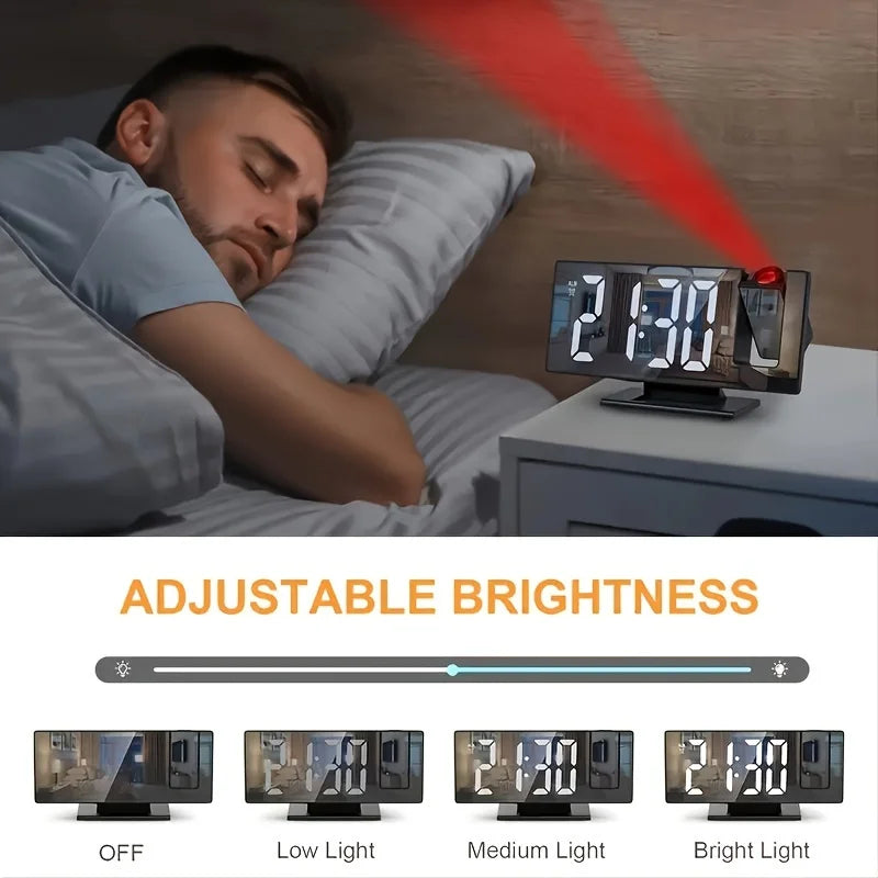 DIGITAL PROJECTION ALARM CLOCK – MULTIFUNCTIONAL & MODERN DESIGN