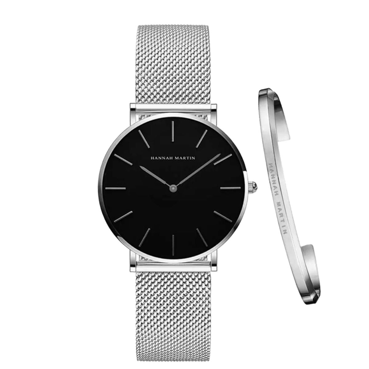 BELLA SILVER WOMEN'S WATCH 36mm - GET A FREE BRACELET GIFT