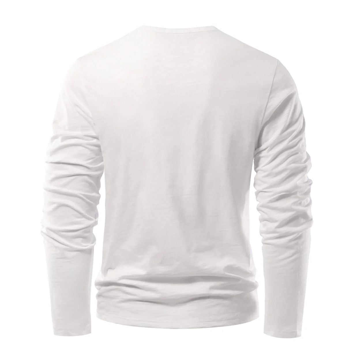 MILANO COTTON HENLEY SHIRT - LONG SLEEVE