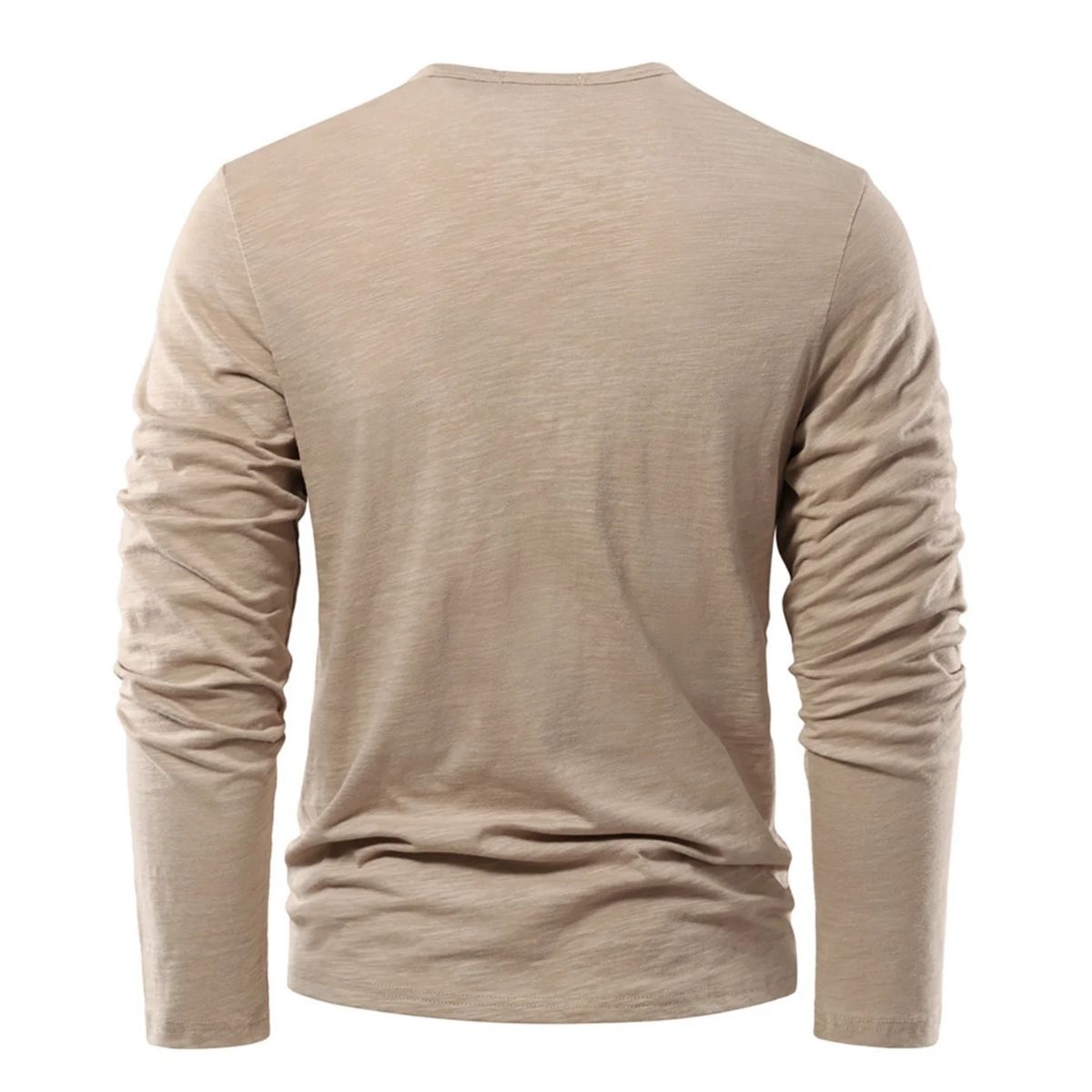 MILANO COTTON HENLEY SHIRT - LONG SLEEVE