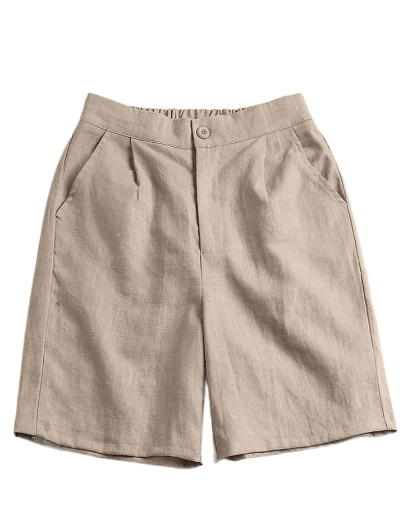WOMEN'S BREATHABLE LINEN SHORTS - FRESH & CHIC FOR SUMMER