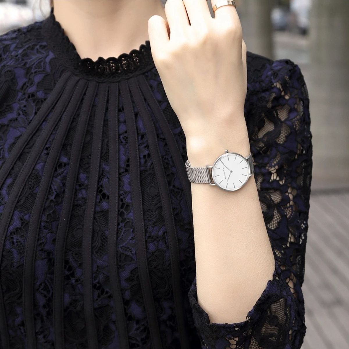 BELLA SILVER WOMEN'S WATCH 36mm - GET A FREE BRACELET GIFT