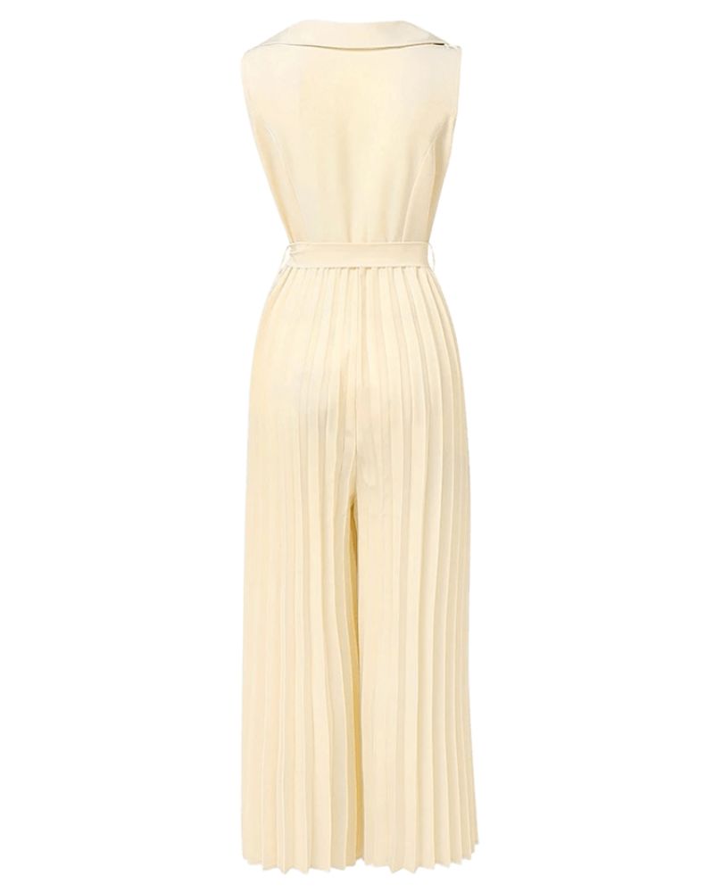 CANNES PLEATED JUMPSUIT