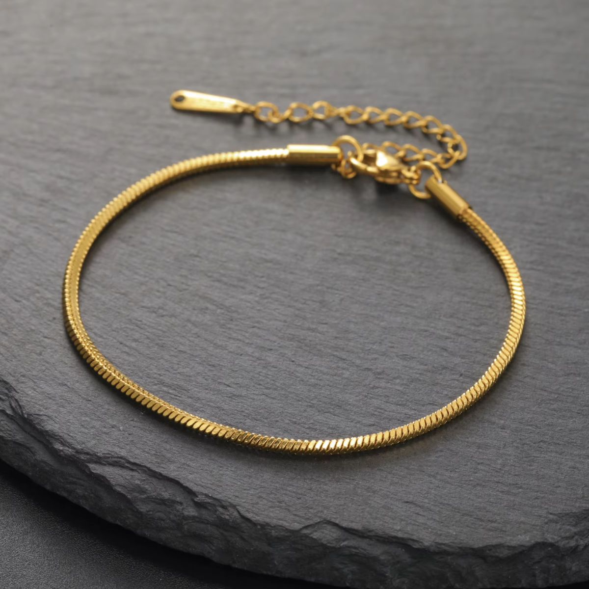 MEN'S SNAKE CHAIN BRACELET IN STEEL