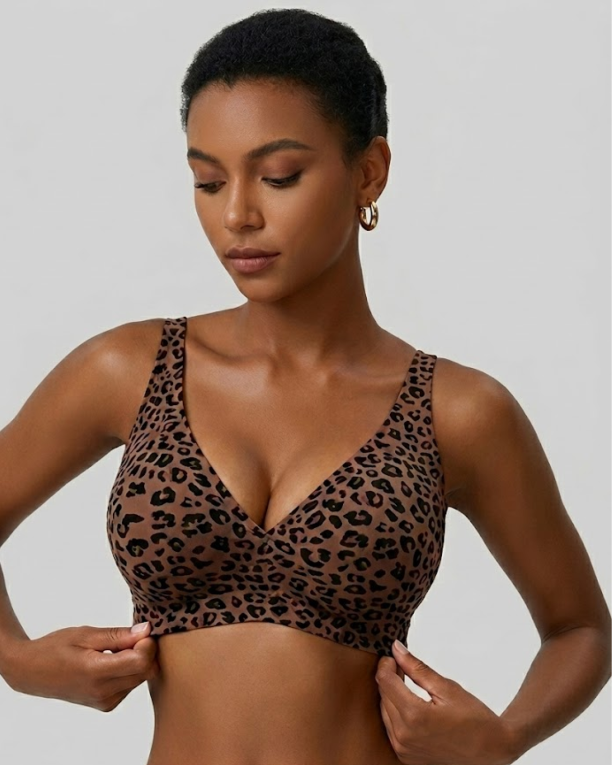Leopard Sculpt Bra – Seamless & Wireless