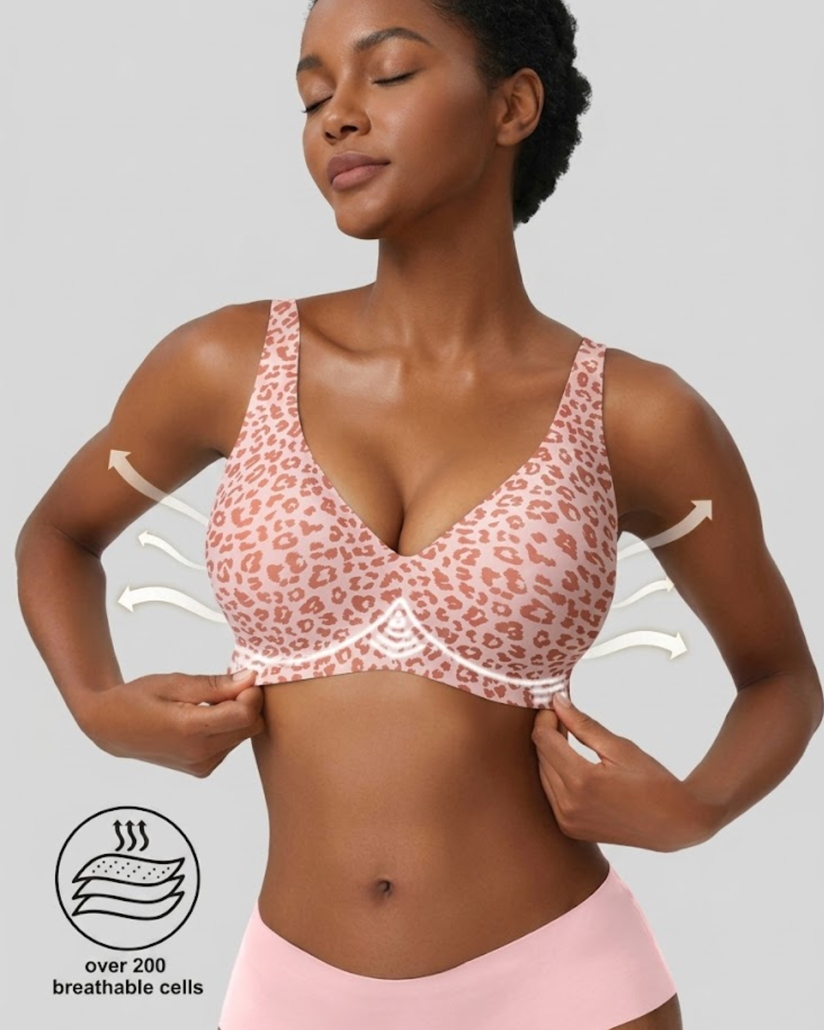 Leopard Sculpt Bra – Seamless & Wireless