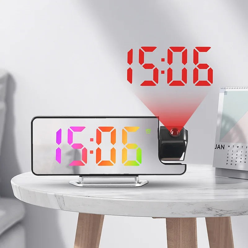 DIGITAL PROJECTION ALARM CLOCK – MULTIFUNCTIONAL & MODERN DESIGN
