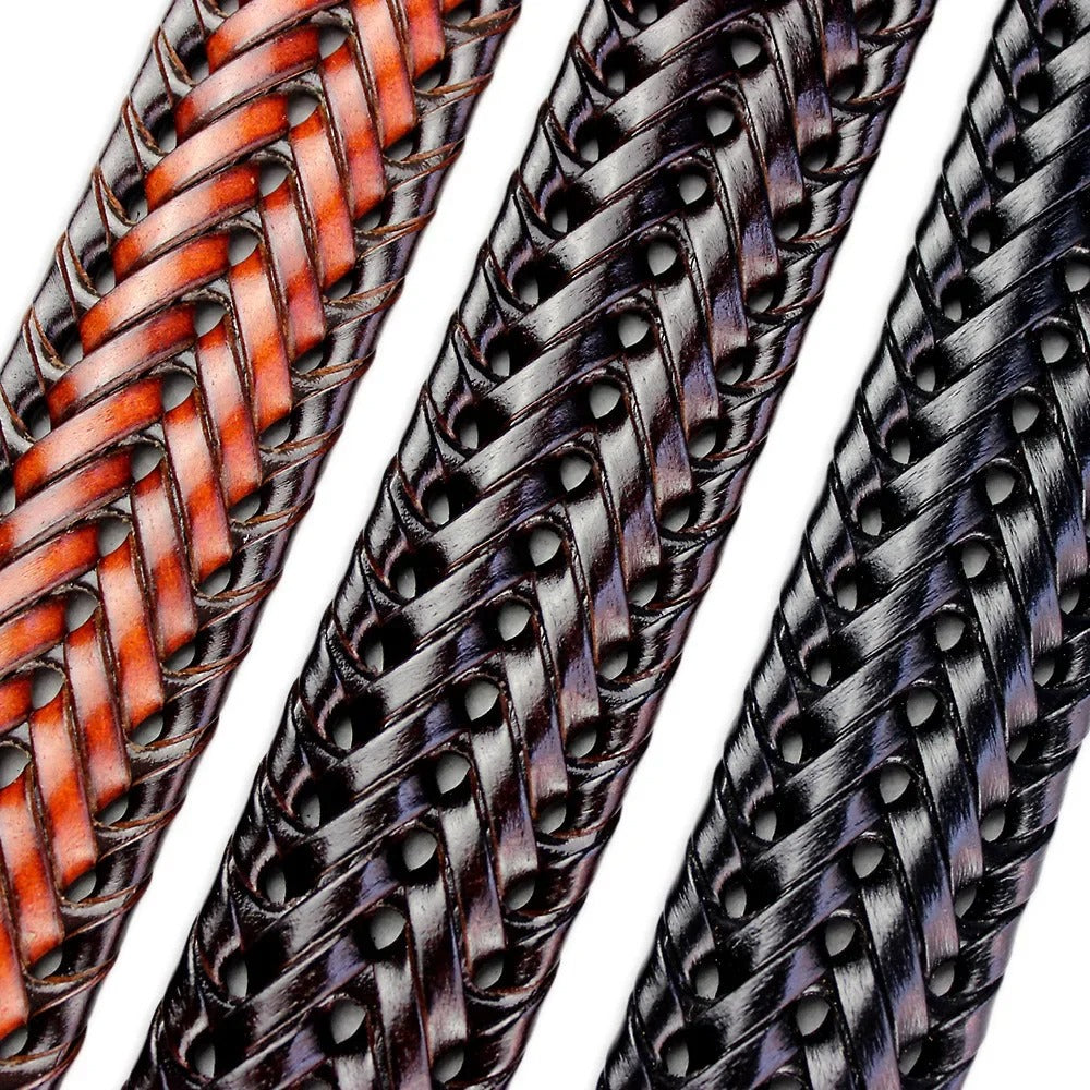 MEN'S BRAIDED LEATHER BELT