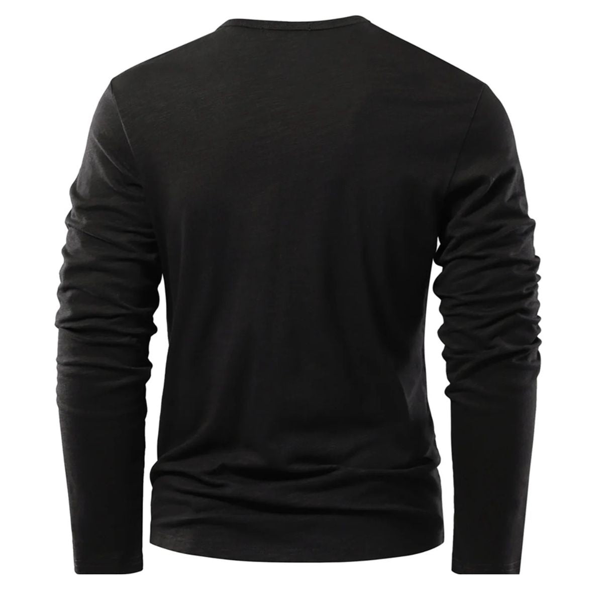 MILANO COTTON HENLEY SHIRT - LONG SLEEVE