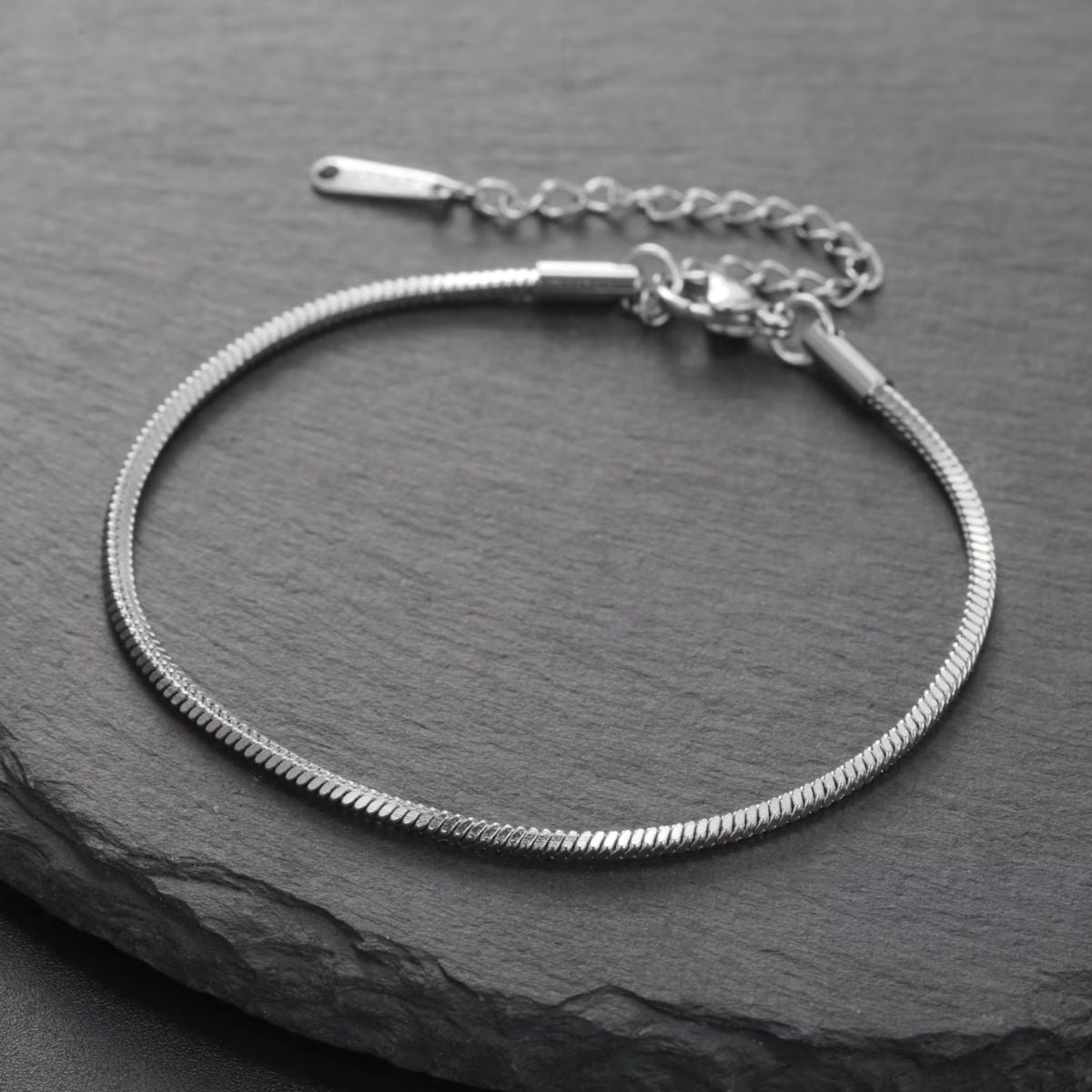 MEN'S SNAKE CHAIN BRACELET IN STEEL