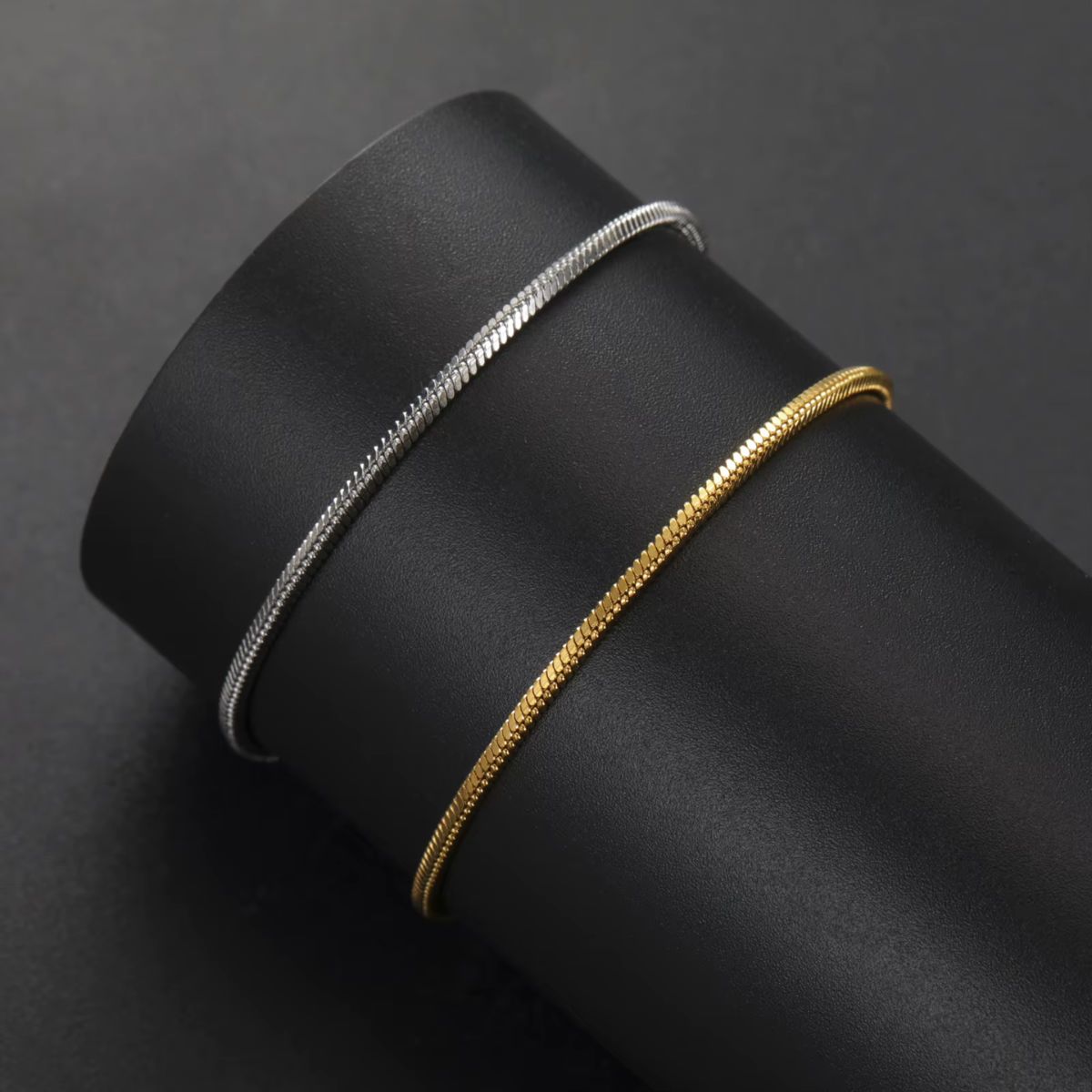 MEN'S SNAKE CHAIN BRACELET IN STEEL