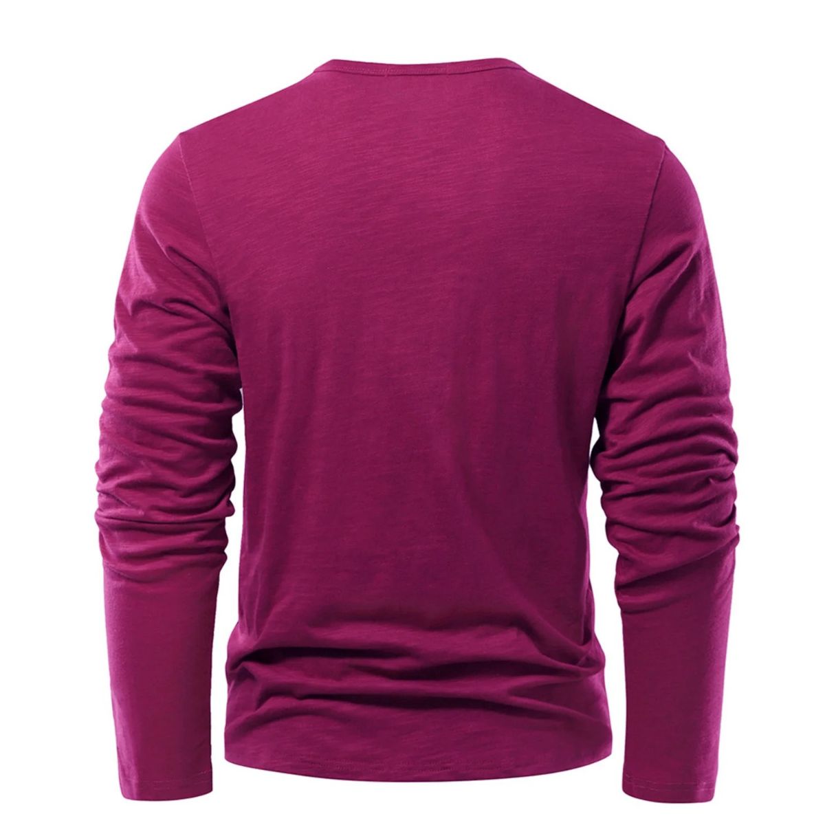MILANO COTTON HENLEY SHIRT - LONG SLEEVE