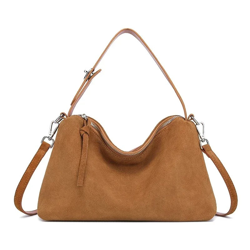 LUMIÈRE SUEDE SHOULDER BAG