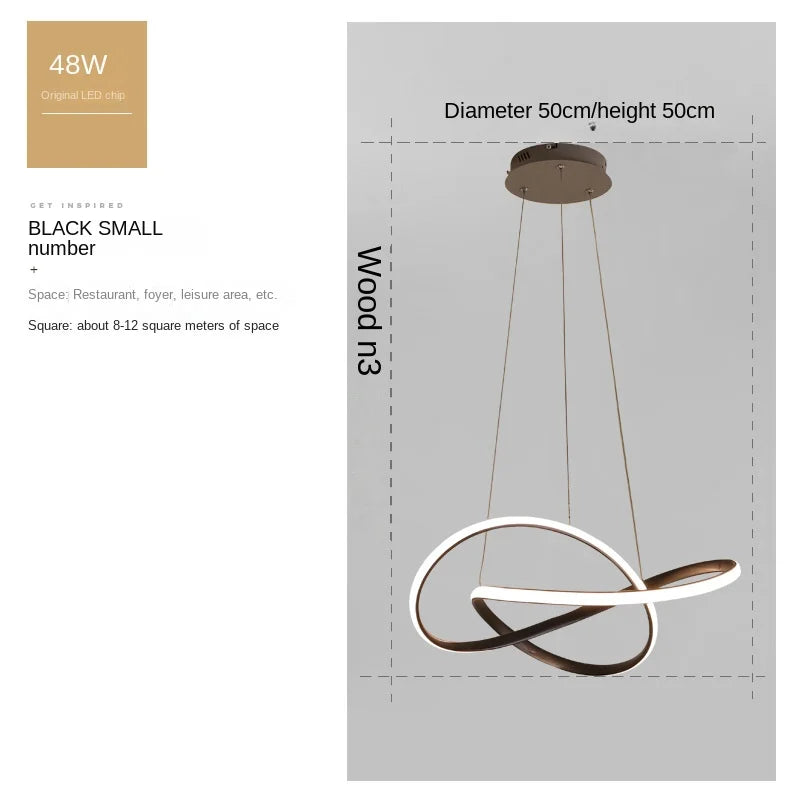 INFINITY LED PENDANT LIGHT – MODERN SCULPTURAL DESIGN