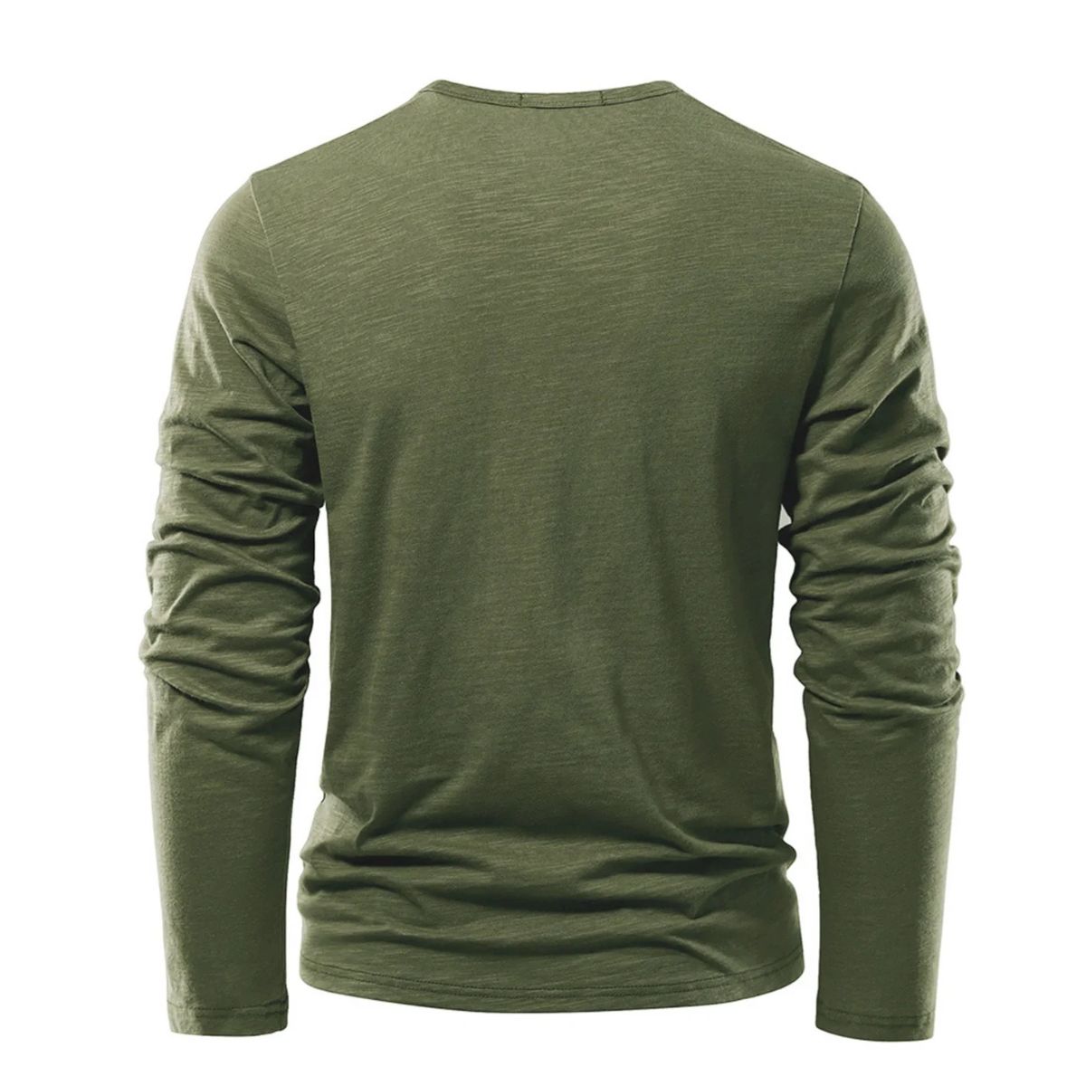 MILANO COTTON HENLEY SHIRT - LONG SLEEVE